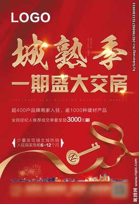 房地產(chǎn)商業(yè)住宅交房海報
